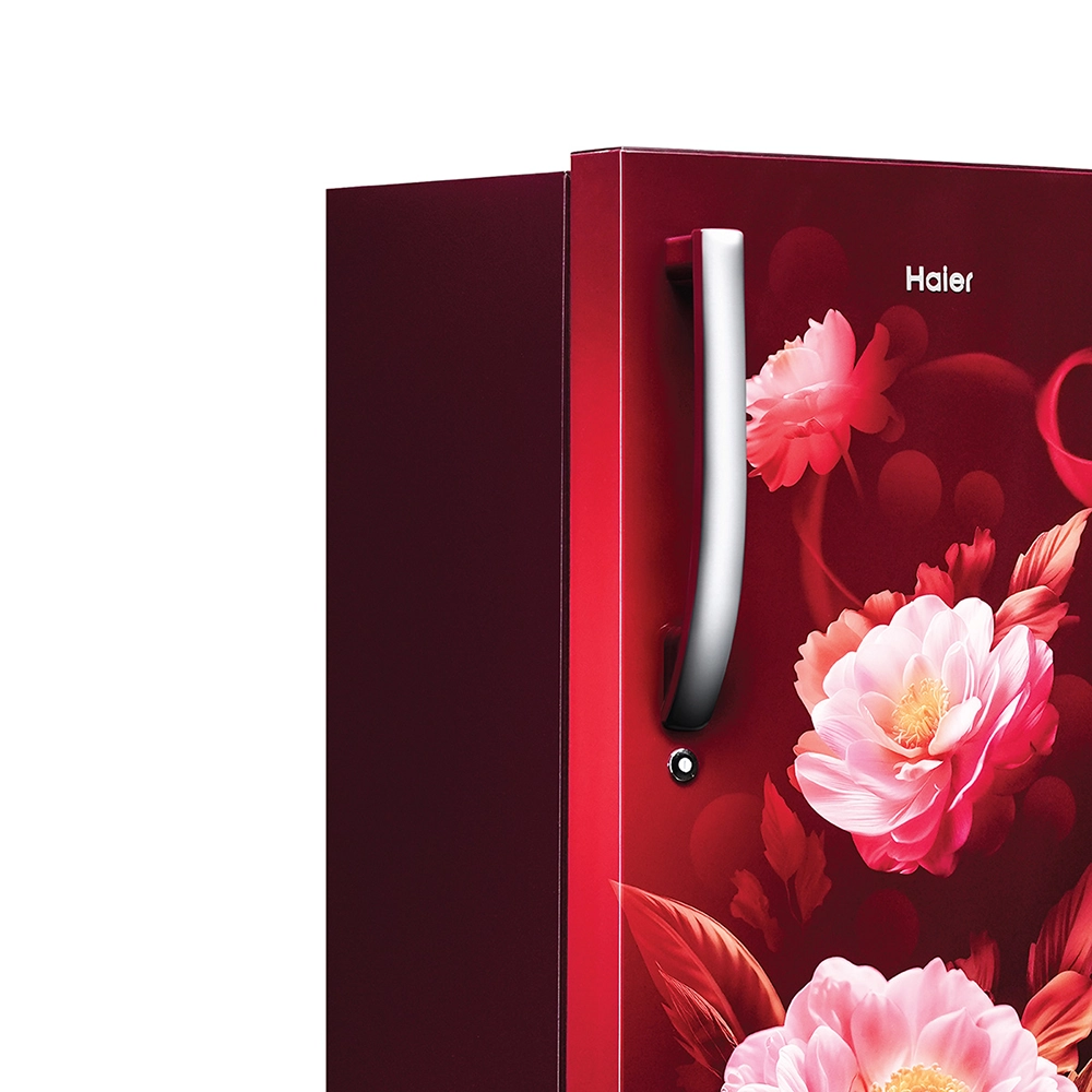 Haier 190L 2 Star Red Viola Single Door Refrigerator